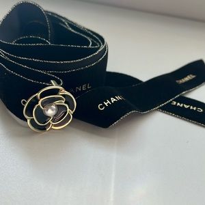 Chanel holiday ribbon with toggle